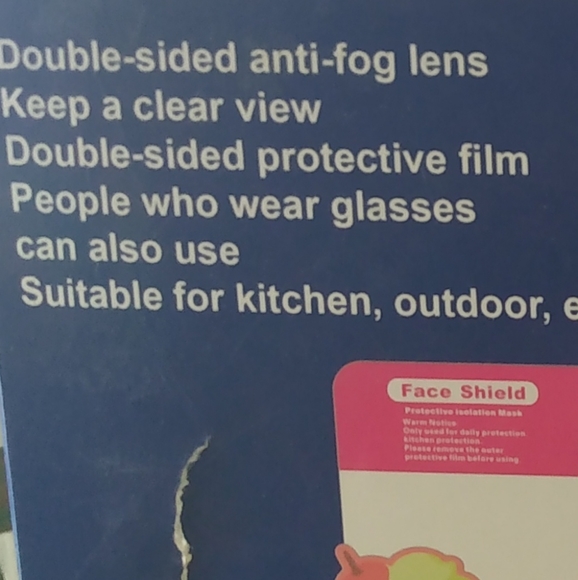 Face Shield (3/15$) Covering Clear Transparent Print Design Koala - Picture 6 of 6